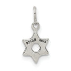 Sophia Jewelers Sterling Silver Star of David Charm Polished Finish