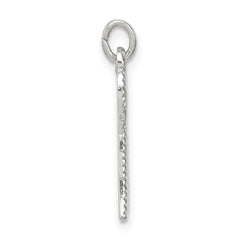 Sterling Silver Rhodium-plated Chai Pendant