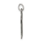Sterling Silver 925 Chai Pendant with Antiqued Finish Vintage Charm