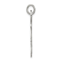 Sterling Silver 925 Chai Pendant with Polished Palladium Finish