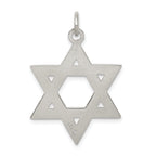 Sophia Jewelers Sterling Silver Star of David Charm Polished Anti-Tarnish