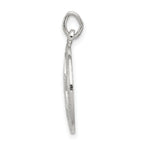 Sterling Silver 925 Star of David Charm with Polished Palladium Finish