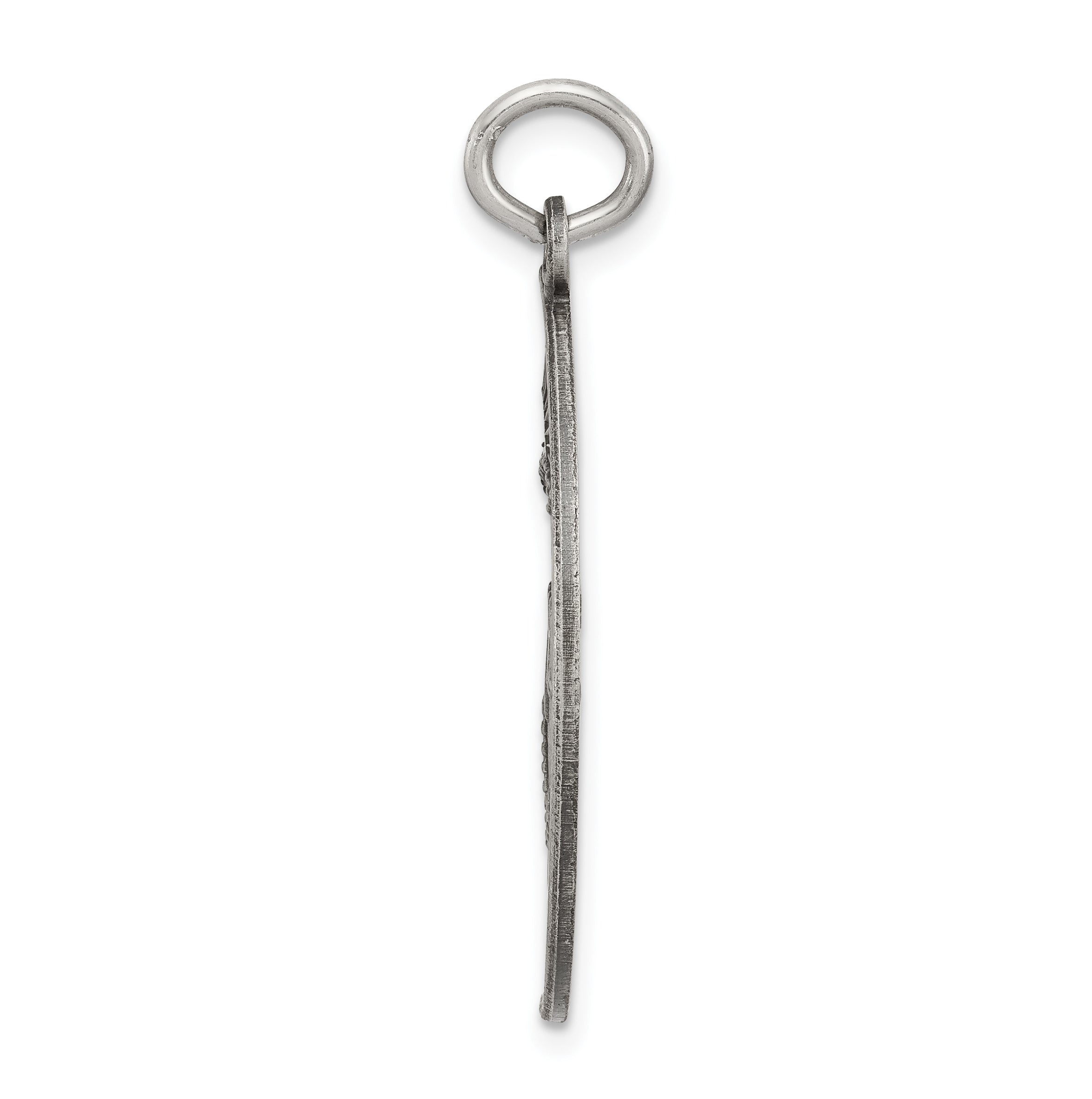Antiqued 925 Sterling Silver Mizpah Charm Pendant Vintage Inspired