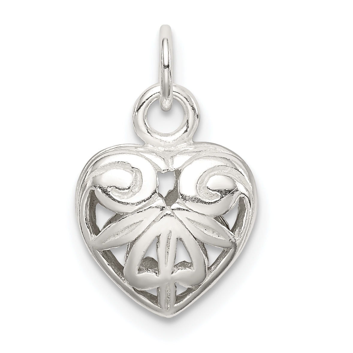 Sterling Silver Heart Charm Main image
