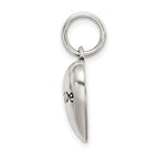 Sterling Silver Men's Believe Pendant with Polished Antique Finish