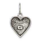 Sterling Silver Men's Believe Pendant with Polished Antique Finish