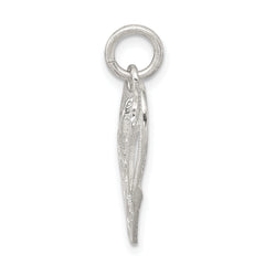 Sterling Silver Polished Heart Pendant with Anti-Tarnish Finish