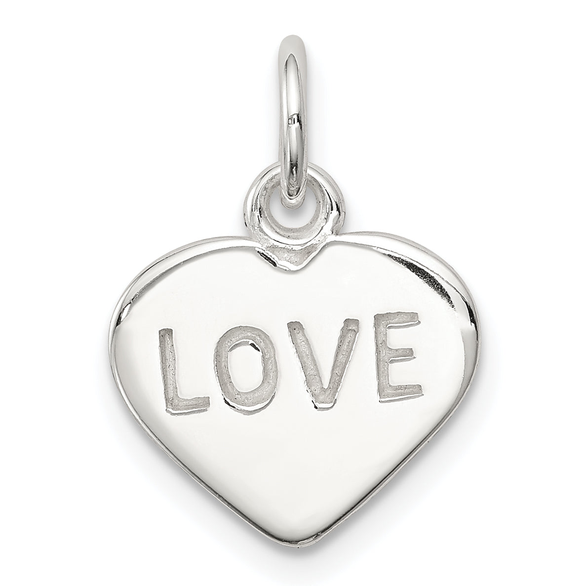 Sterling Silver Love Heart Charm Main image