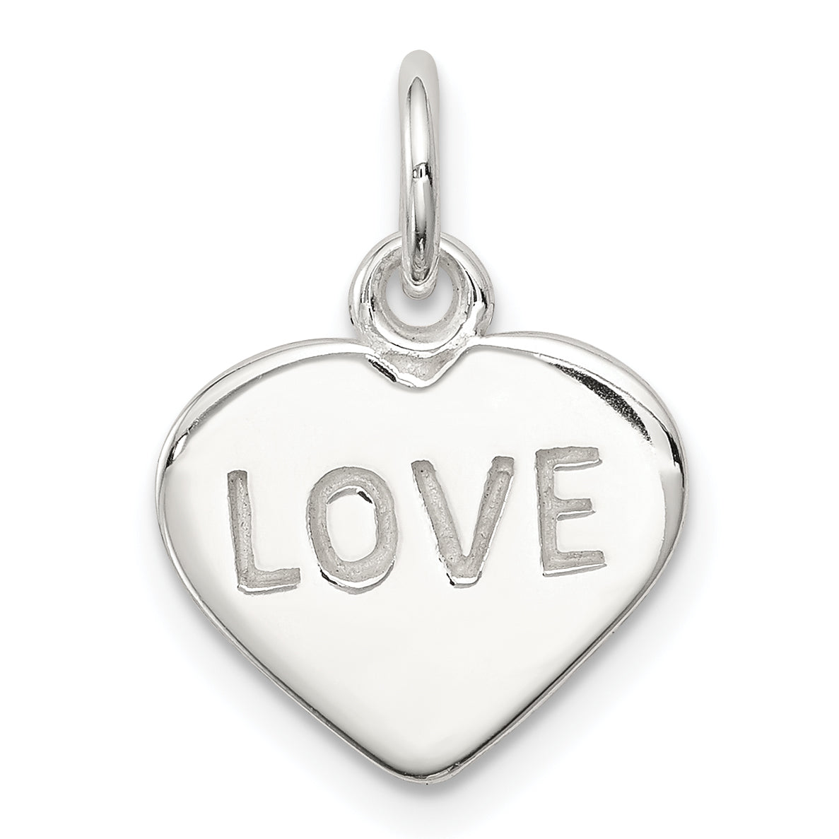 Sterling Silver Love Heart Charm