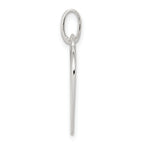 Sterling Silver 925 Engravable Heart Charm with Polished Anti-Tarnish Finish