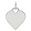 Sterling Silver Polished Heart Charm