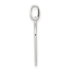 Sterling Silver 925 Polished Heart Charm with Anti-Tarnish Finish