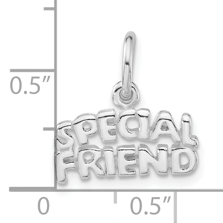 Sterling Silver Polished Special Friend Charm