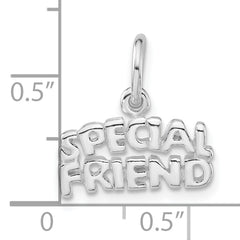 Sterling Silver 925 Polished Special Friend Unisex Charm