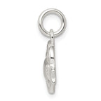 Sophia Jewelers Polished Sterling Silver Heart Daughter Charm with Anti-Tarnish Finish