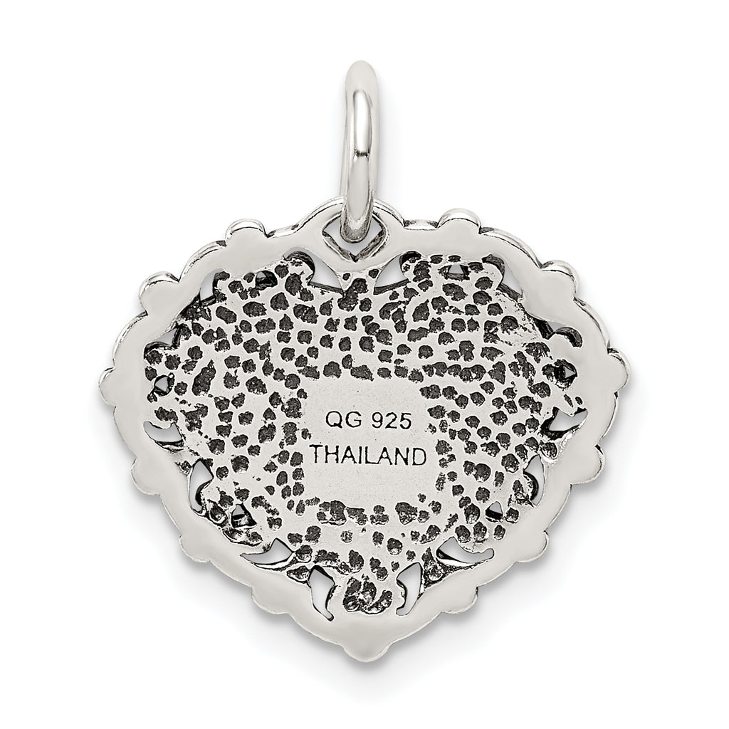 Antiqued Sterling Silver 925 Pendant for Daddy's Little Girl