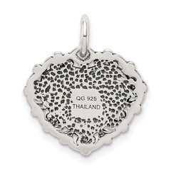 Antiqued Sterling Silver 925 Pendant for Daddy's Little Girl