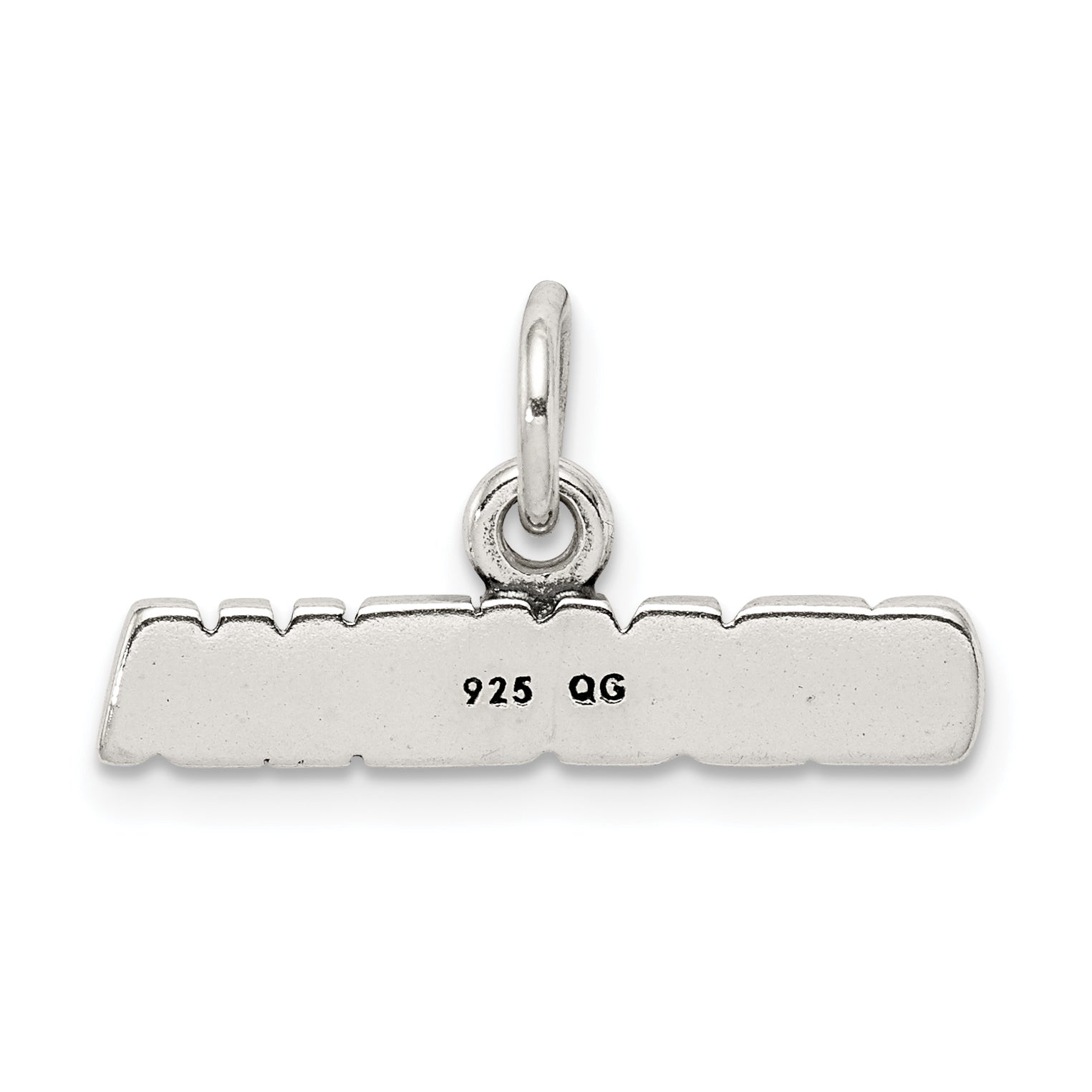 Sterling Silver 925 Grandma Charm with Polished Antique Finish