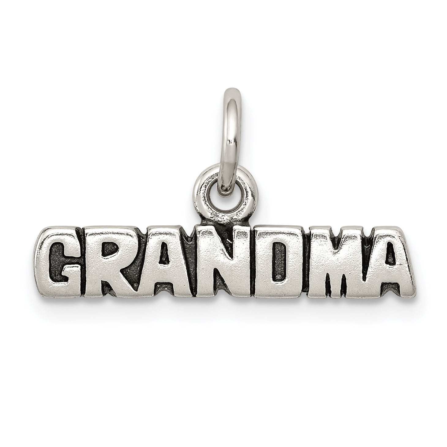 Sterling Silver Antiqued Grandma Charm Main image