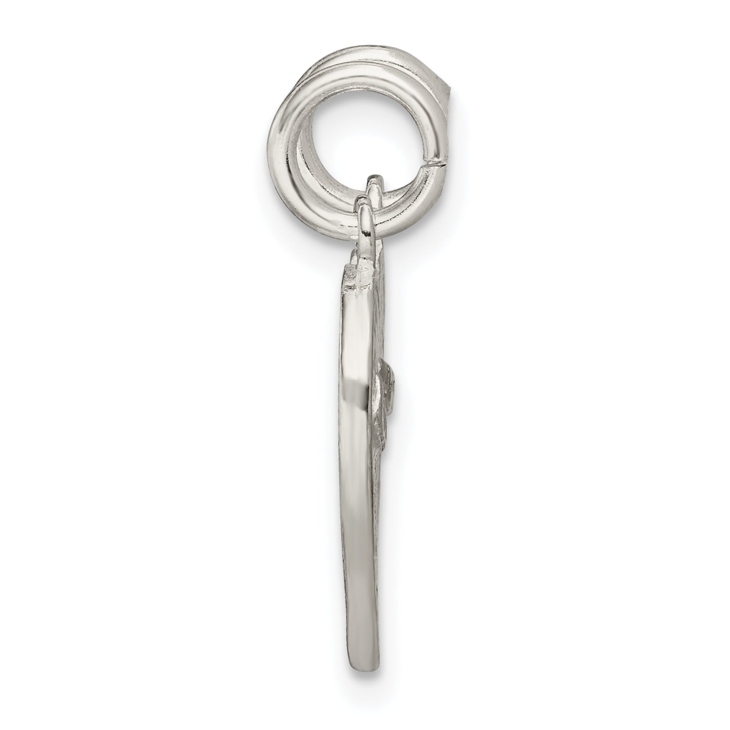 Sterling Silver 925 Best Friends Heart Charm Polished Finish Secondary image