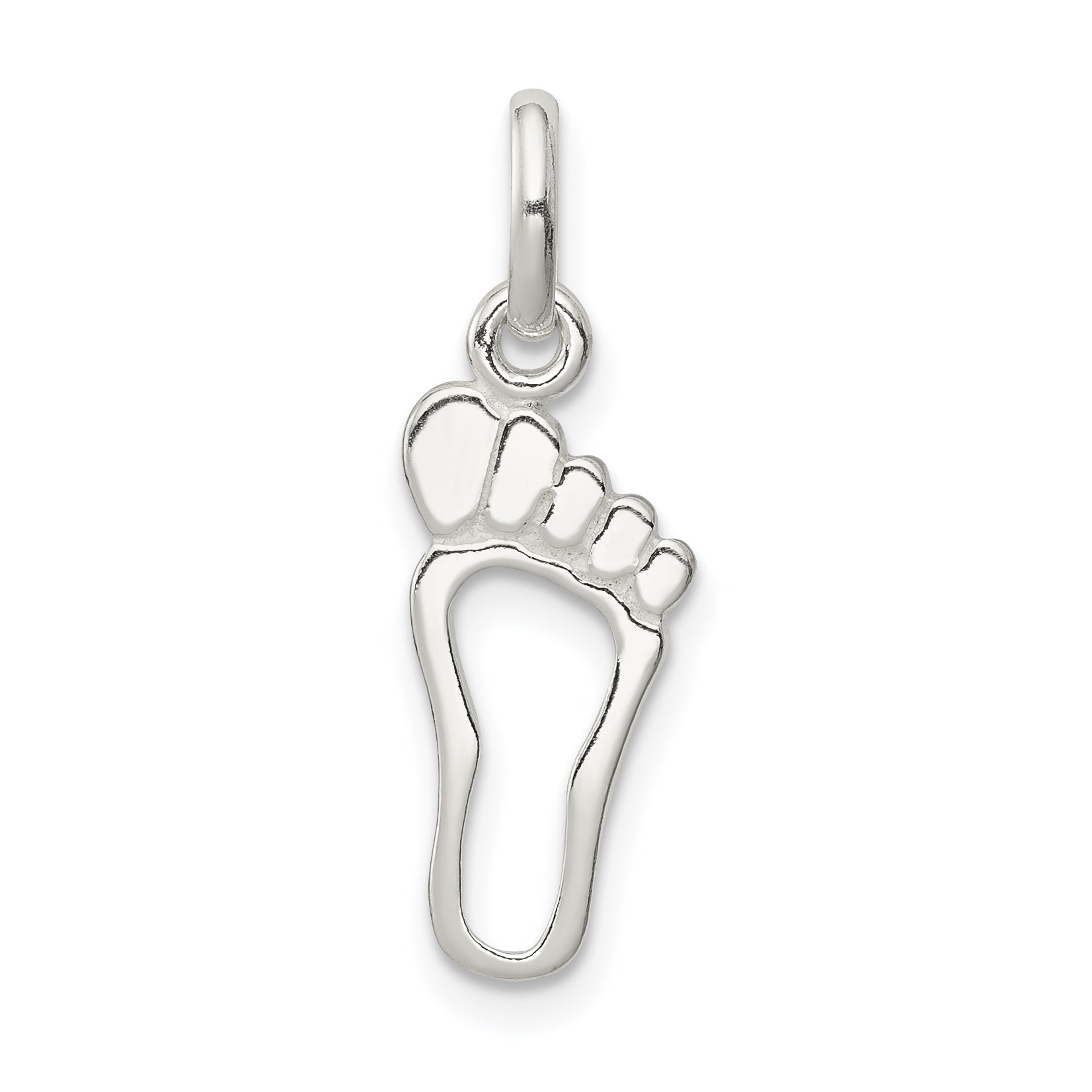 Sterling Silver Foot Charm Main image