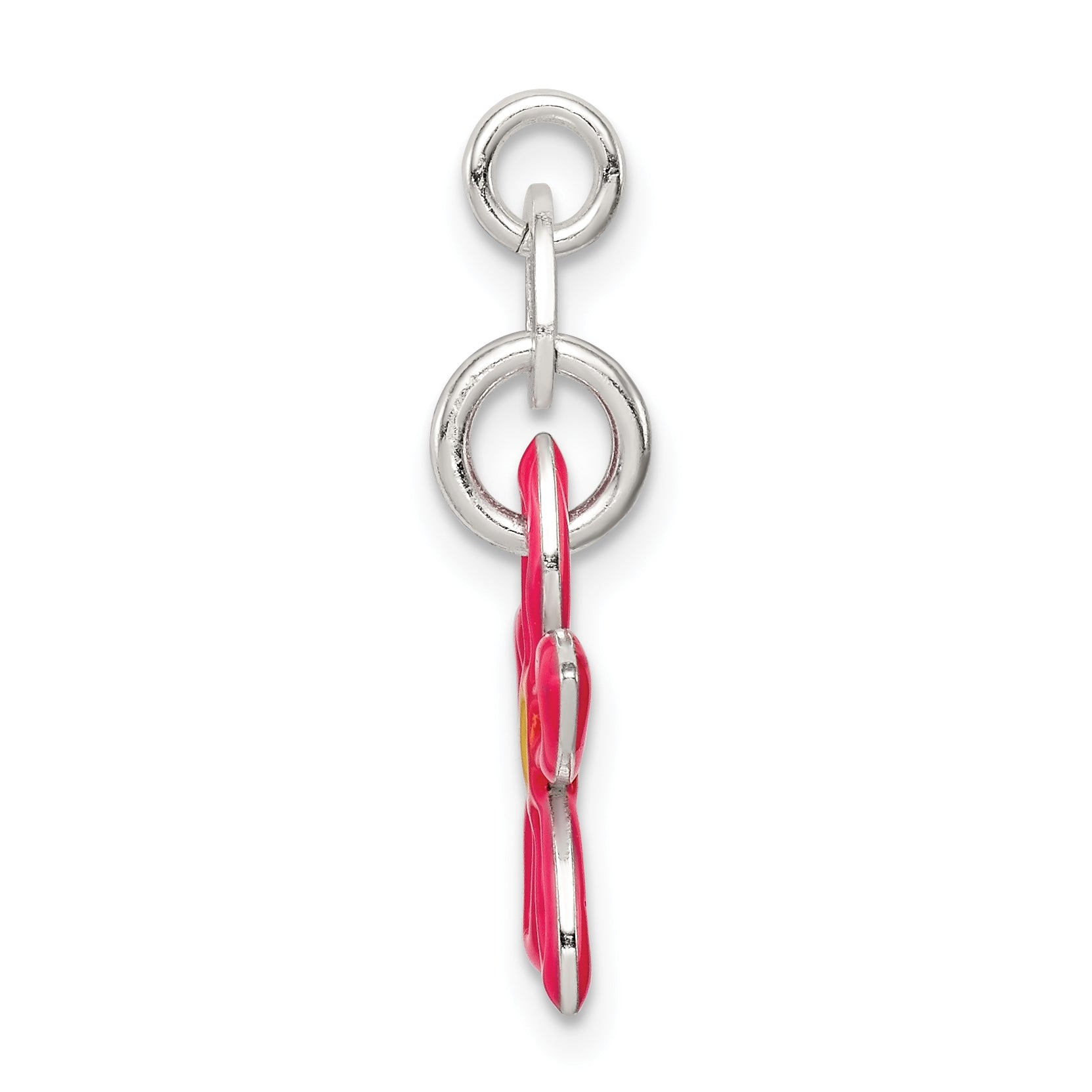 Sophia Jewelers 925 Sterling Silver Enameled Charm with Anti-Tarnish Finish