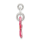 Sophia Jewelers 925 Sterling Silver Enameled Charm with Anti-Tarnish Finish
