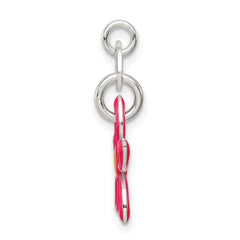 Sophia Jewelers 925 Sterling Silver Enameled Charm with Anti-Tarnish Finish