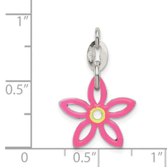 Sophia Jewelers 925 Sterling Silver Enameled Charm with Anti-Tarnish Finish