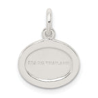 Sterling Silver 925 Angel Pendant with Pink Stellux Crystal Charm