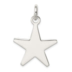 Men's 925 Sterling Silver Star Pendant with Anti-Tarnish Coating