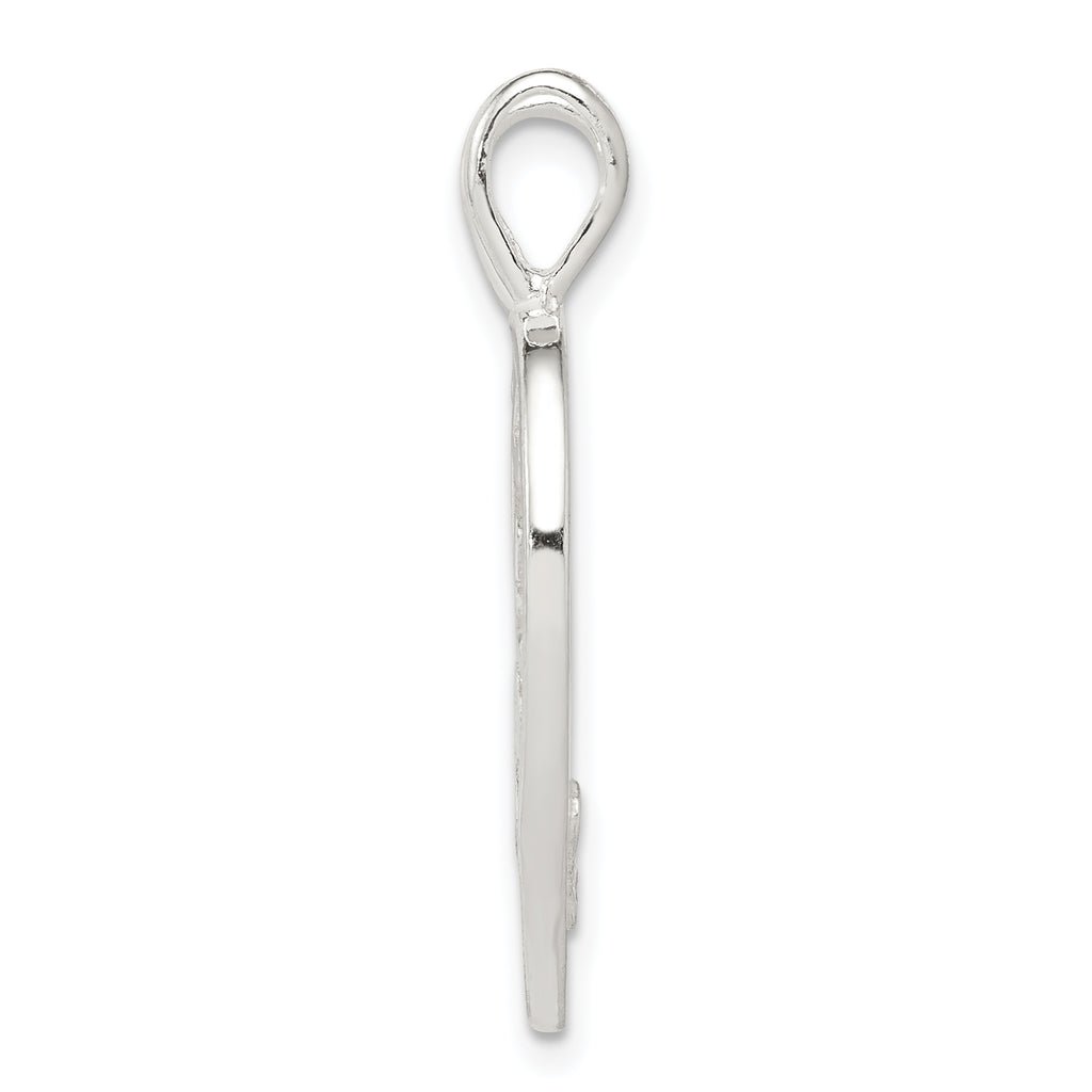 Sterling Silver 925 Best Friend Heart Pendant with Polished Finish