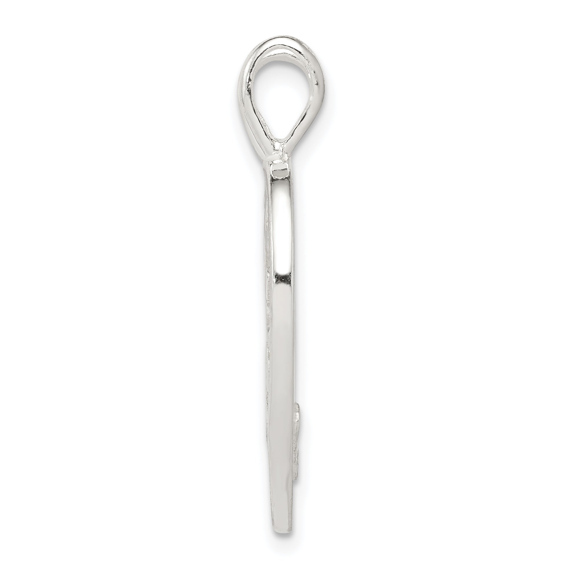 Sterling Silver 925 Best Friend Heart Pendant with Polished Finish