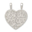 Sterling Silver Best Friend 2-piece break apart Heart Charm