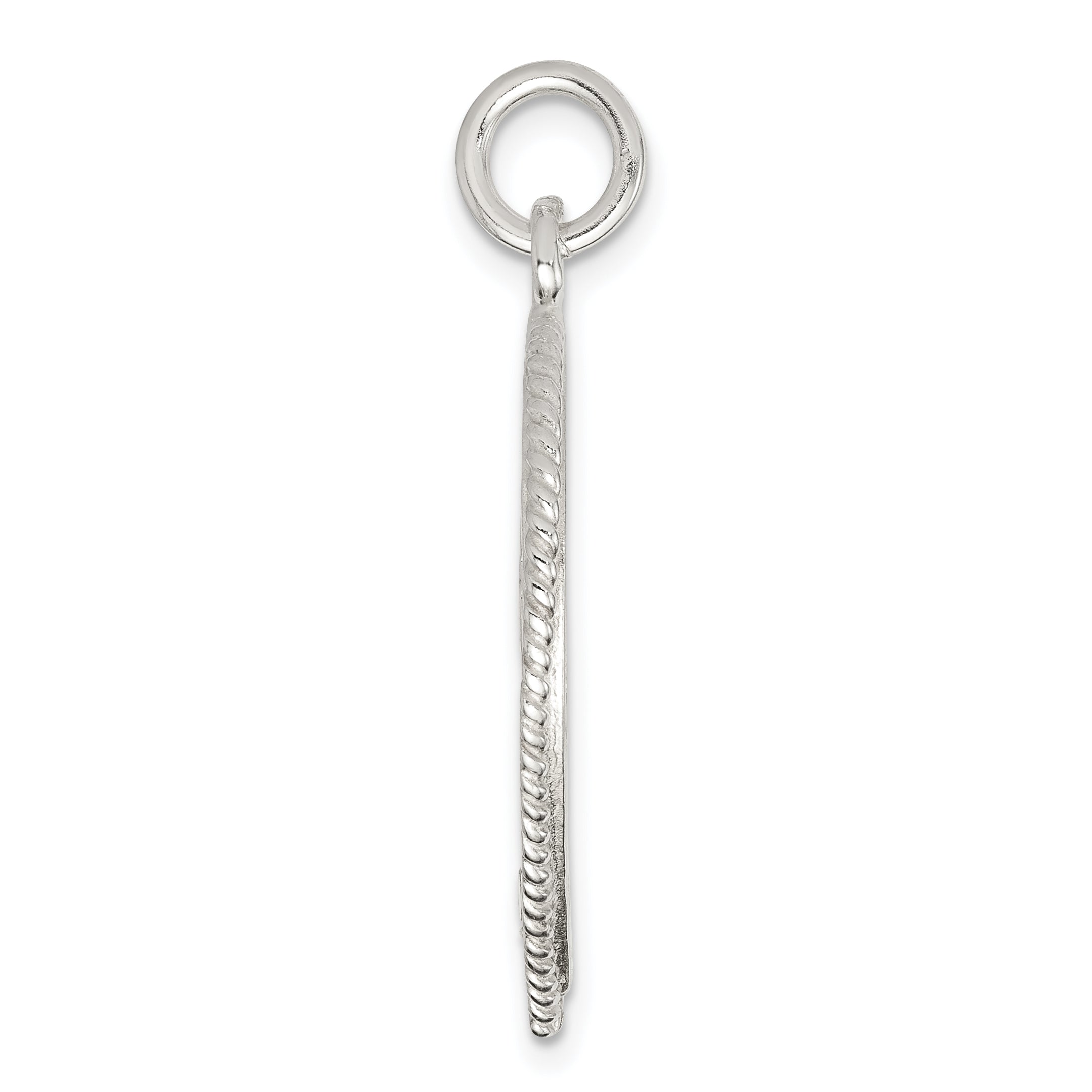 Sterling Silver 925 Best Friend Break Apart Heart Charm Polished Finish