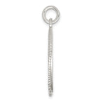 Sterling Silver 925 Best Friend Break Apart Heart Charm Polished Finish