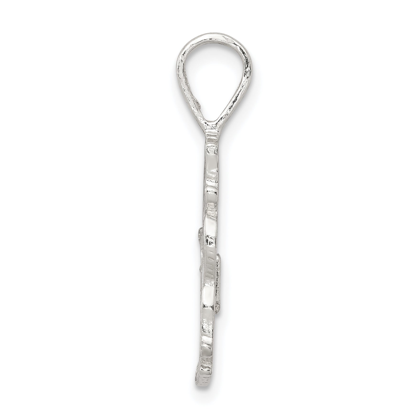 Sophia Jewelers Sterling Silver #1 Mom Polished Charm with Anti-Tarnish Finish