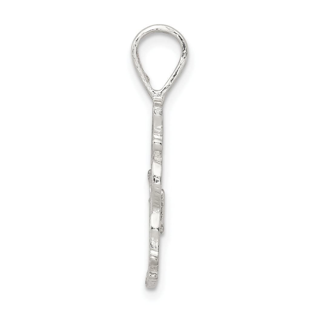 Sophia Jewelers Sterling Silver #1 Mom Polished Charm with Anti-Tarnish Finish