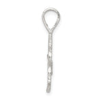 Sophia Jewelers Sterling Silver #1 Mom Polished Charm with Anti-Tarnish Finish