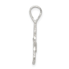 Sophia Jewelers Sterling Silver #1 Mom Polished Charm with Anti-Tarnish Finish