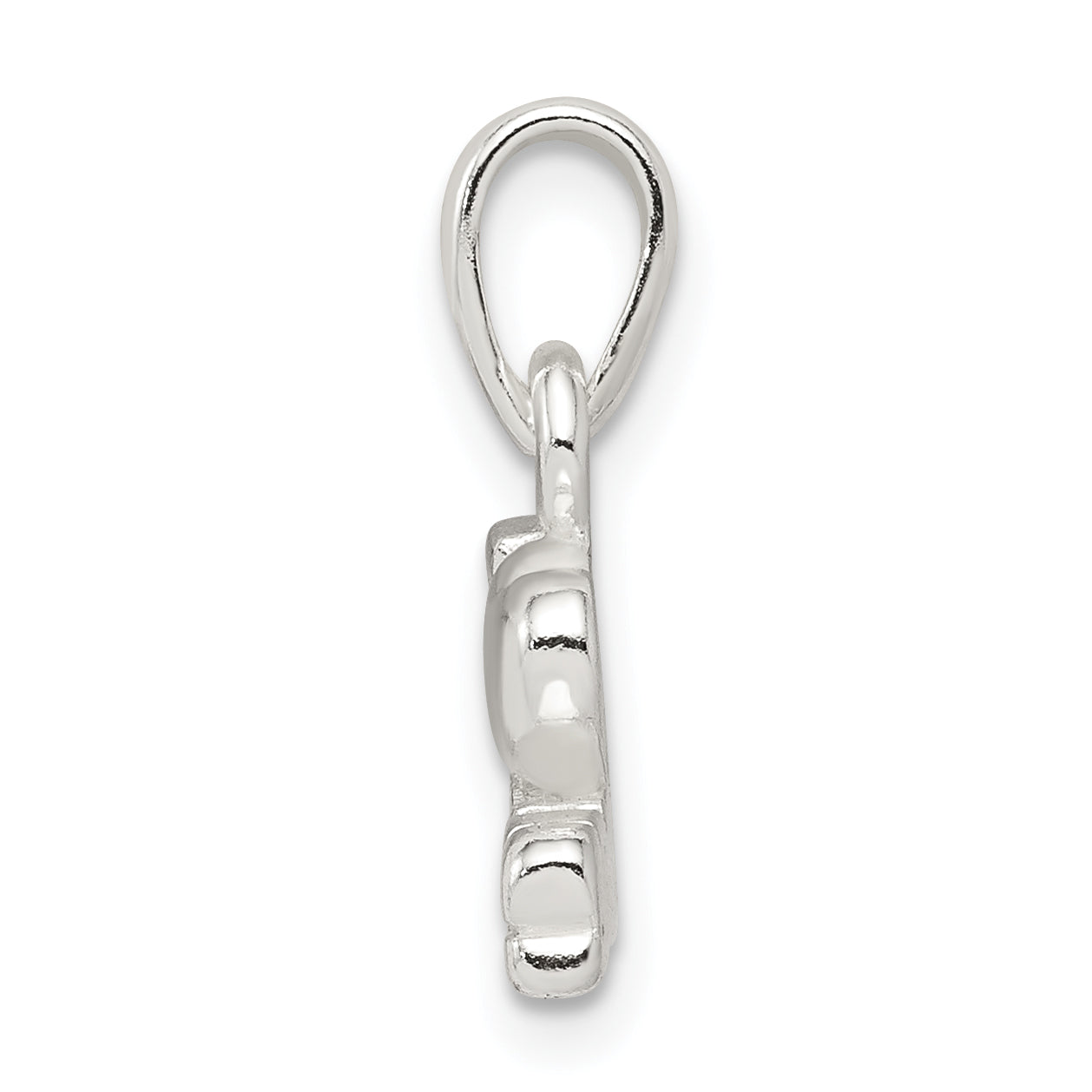 Sterling Silver 925 Music Pendant with Polished Anti-Tarnish Finish