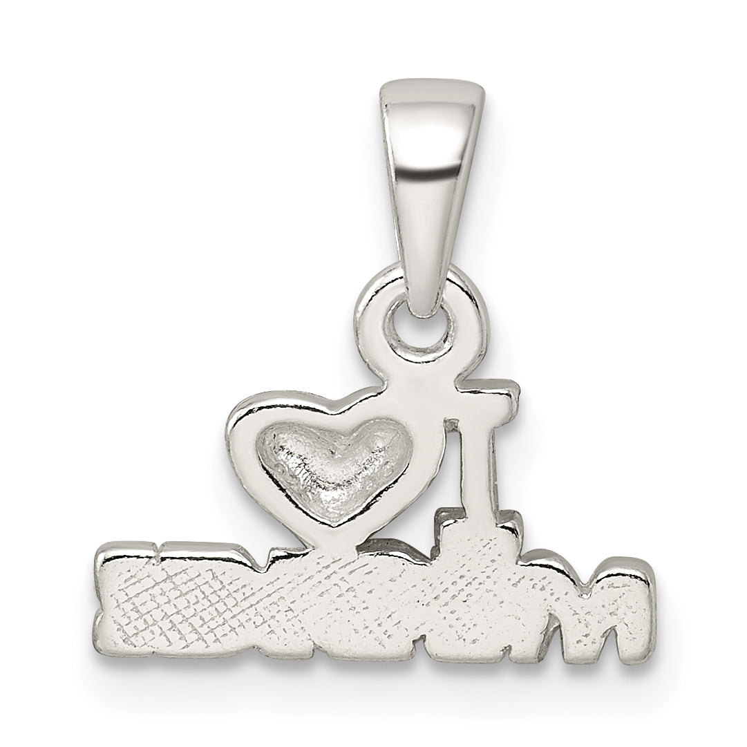 Sterling Silver 925 Music Pendant with Polished Anti-Tarnish Finish