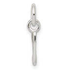 Sterling Silver 925 Music Note Charm with Polished Anti-Tarnish Finish