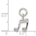 Sterling Silver 925 Music Note Charm with Polished Anti-Tarnish Finish