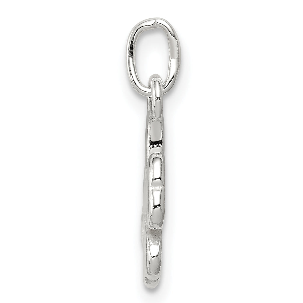 Sterling Silver 925 Four Leaf Clover Charm Polished Anti-Tarnish Elegant Design