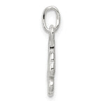 Sterling Silver 925 Four Leaf Clover Charm Polished Anti-Tarnish Elegant Design