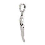 Sophia Jewelers Sterling Silver 925 Tulip Pendant with Antique Finish