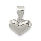 Sterling Silver 925 Polished Heart Charm PendentÃÂ¢Ã¢âÂ¬Ã¢â¬ÂElegant, Hollow Design