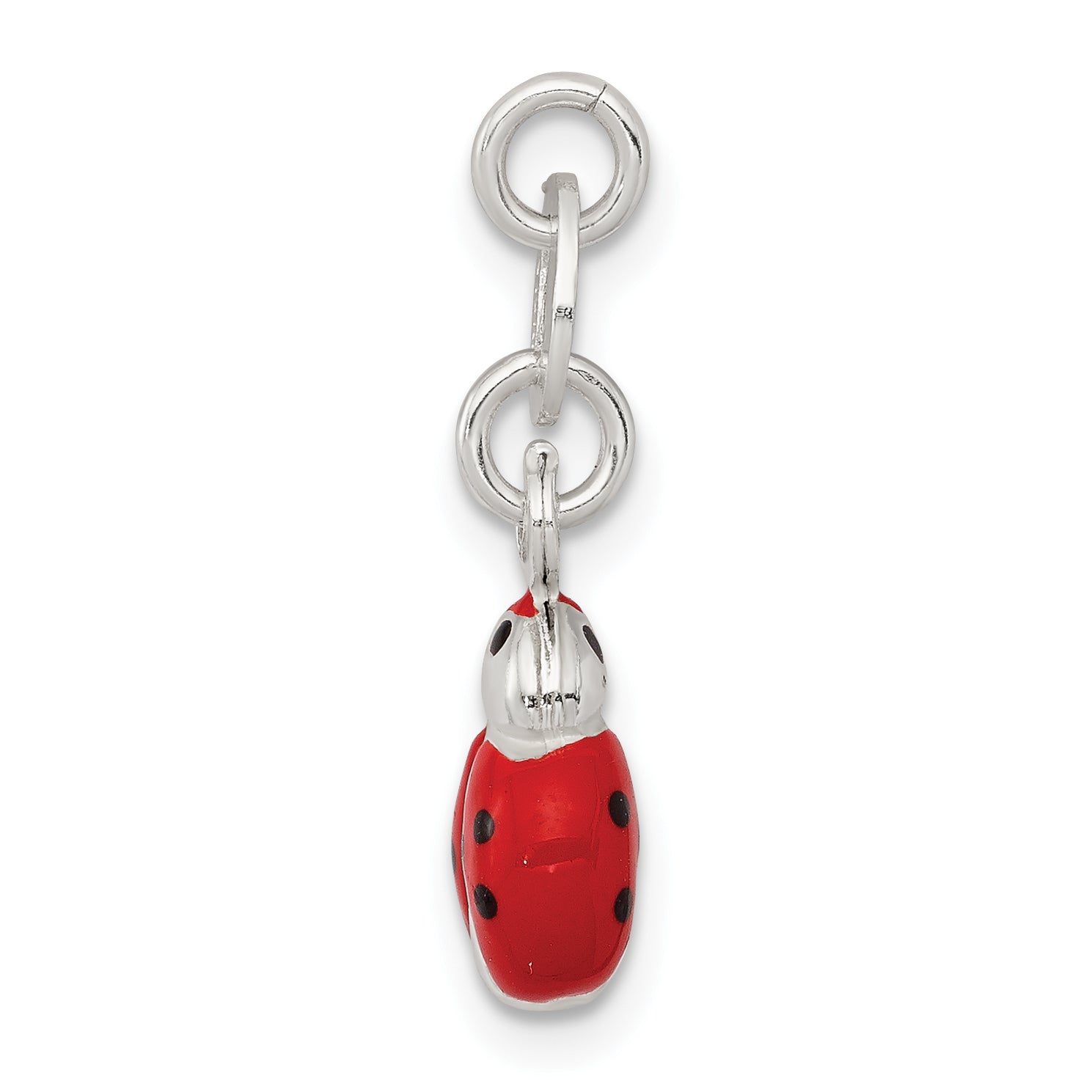 Sterling Silver Enameled Ladybug Charm
