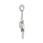 Sophia Jewelers Antiqued Sterling Silver Dolphin Charm with Anti-Tarnish Finish